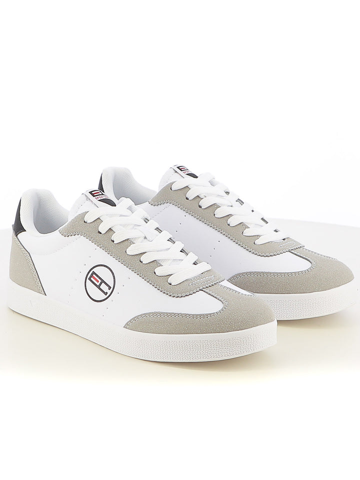 Sneakers stringate uomo ENRICO COVERI SPORTSWEAR ECS514318 bianco grigio | Costa Superstore