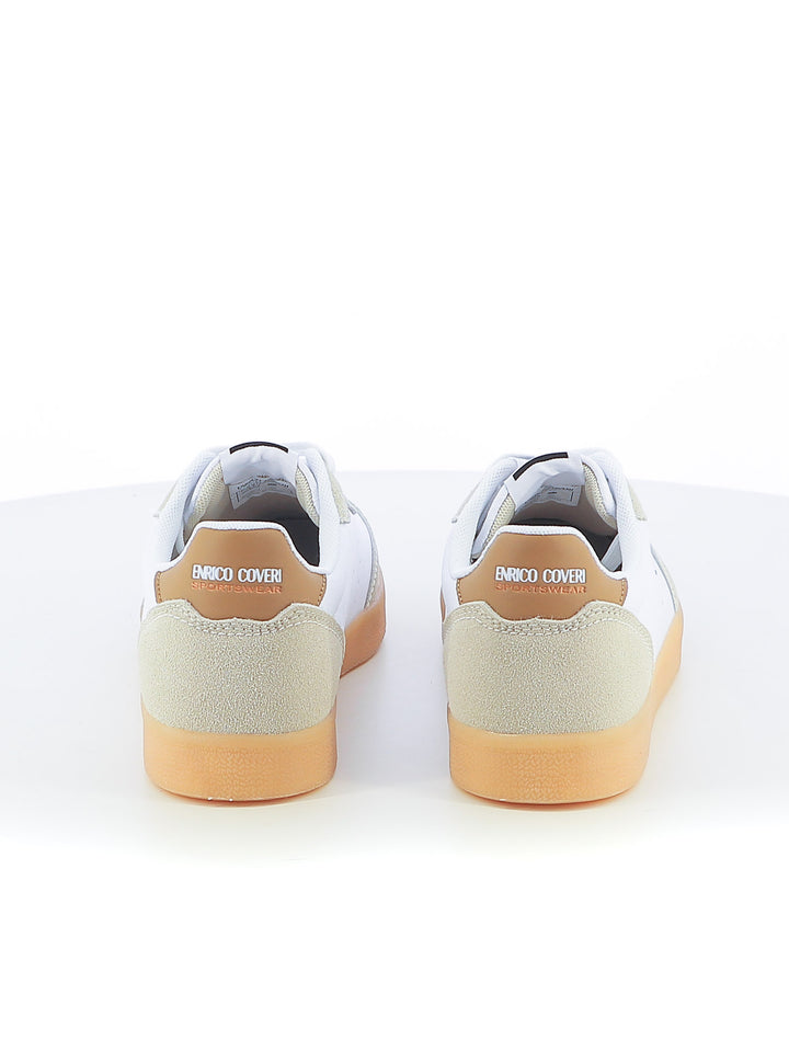 Sneakers stringate uomo ENRICO COVERI SPORTSWEAR ECS514318 bianco rosa | Costa Superstore
