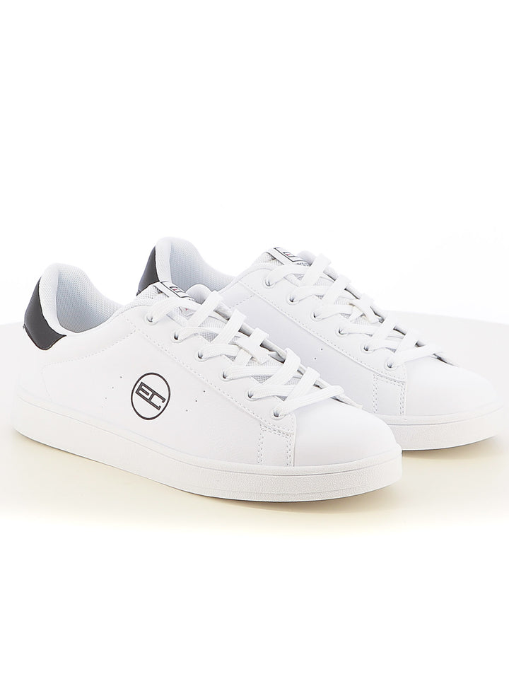 Sneakers stringate uomo ENRICO COVERI SPORTSWEAR ECS514321 bianco nero | Costa Superstore