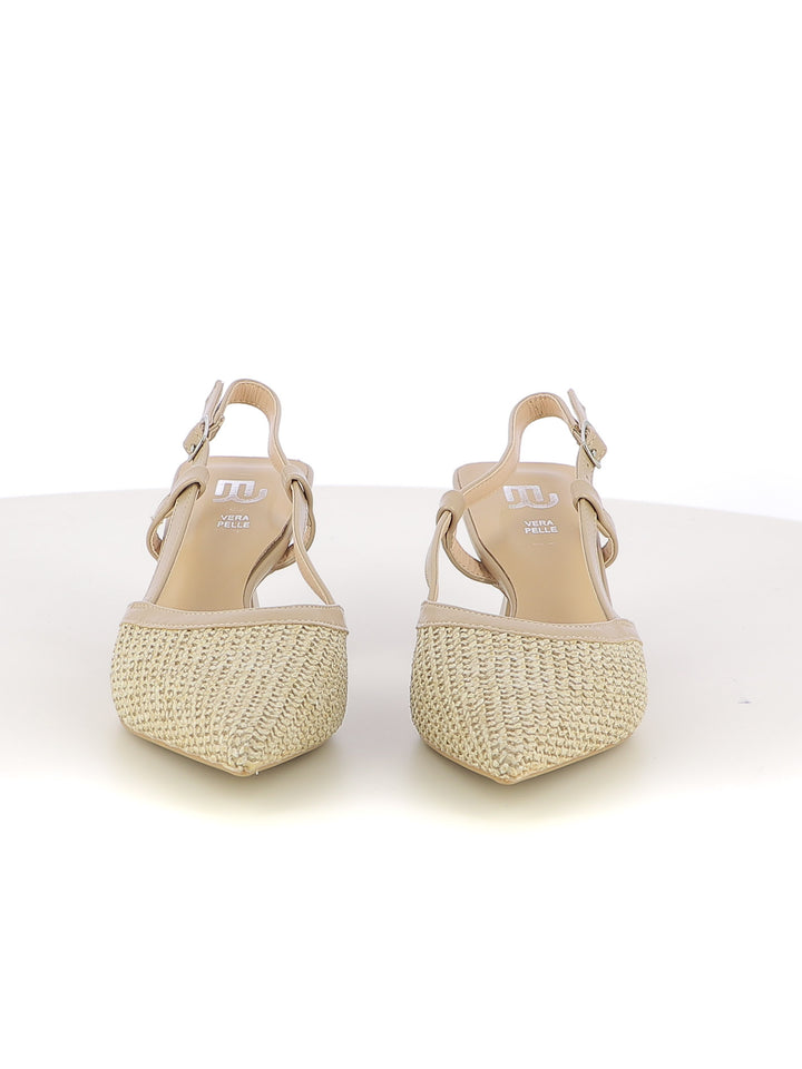 Décolleté slingback donna EVA RINALDI AP25S-10015 beige chiaro | Costa Superstore