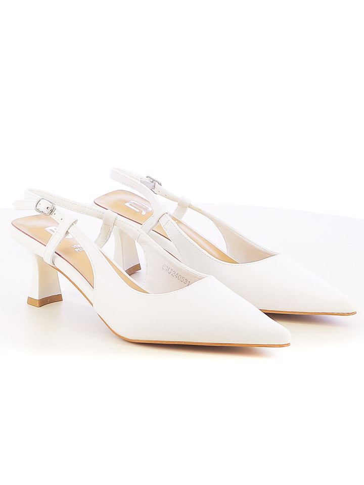 Décolleté slingback donna EVA RINALDI CMJ240531-4 bianco | Costa Superstore
