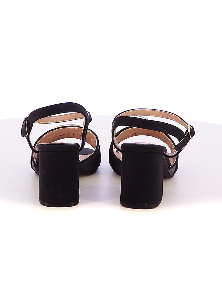 Sandali con cinturino donna EVA RINALDI L24001-2 nero | Costa Superstore