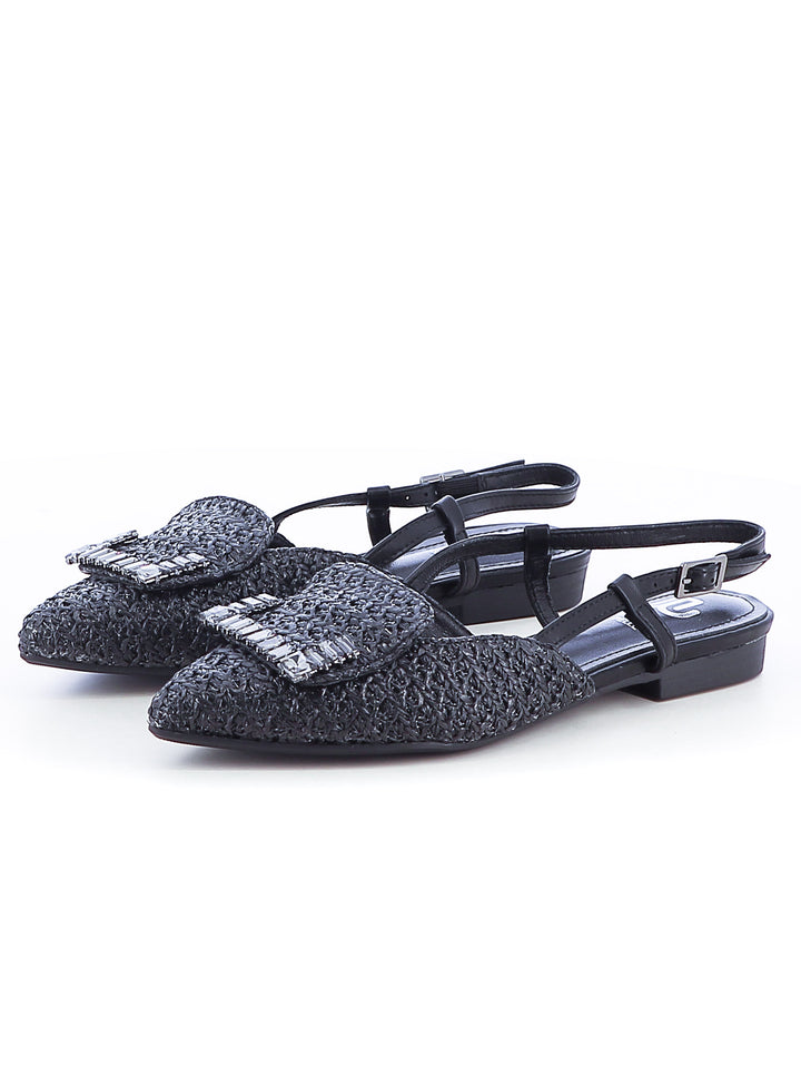 Décolleté slingback donna EVA RINALDI XQJ520-14 nero | Costa Superstore