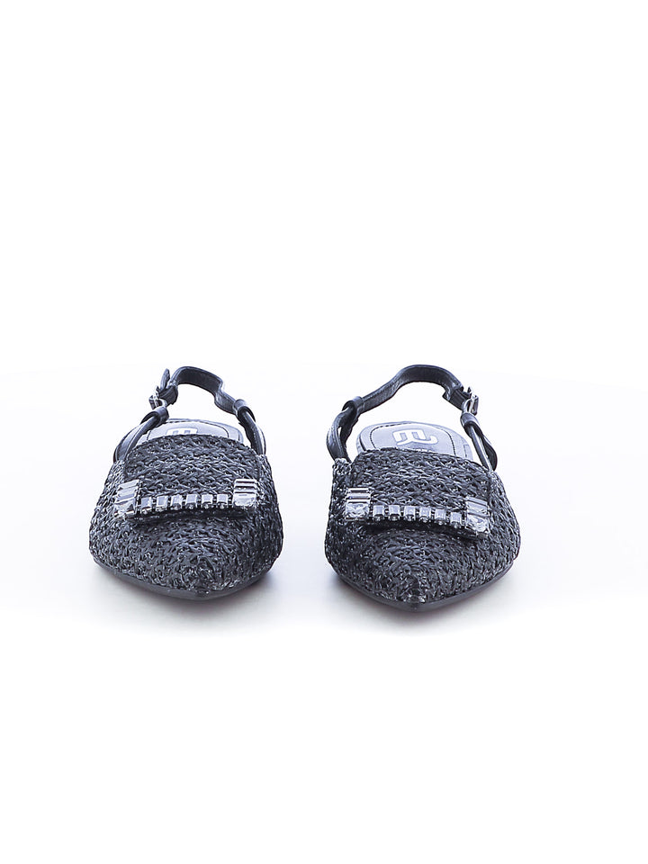 Décolleté slingback donna EVA RINALDI XQJ520-14 nero | Costa Superstore