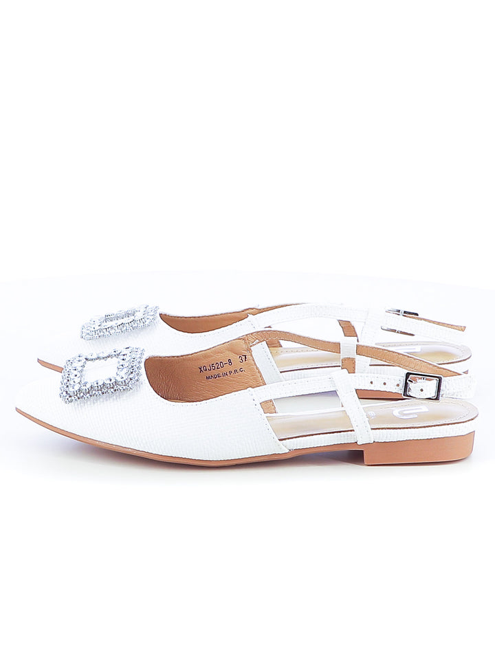 Décolleté slingback donna EVA RINALDI XQJ520-8 bianco | Costa Superstore