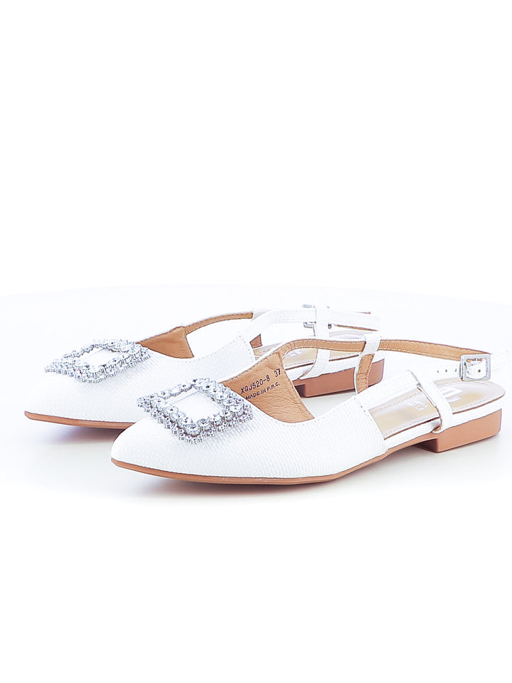 Décolleté slingback donna EVA RINALDI XQJ520-8 bianco | Costa Superstore