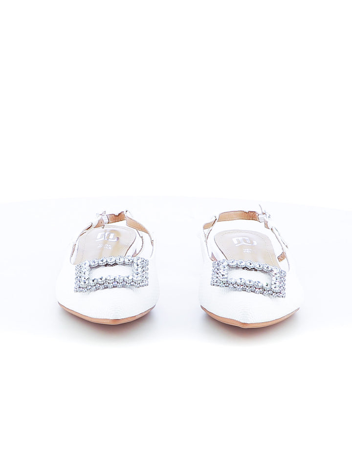 Décolleté slingback donna EVA RINALDI XQJ520-8 bianco | Costa Superstore
