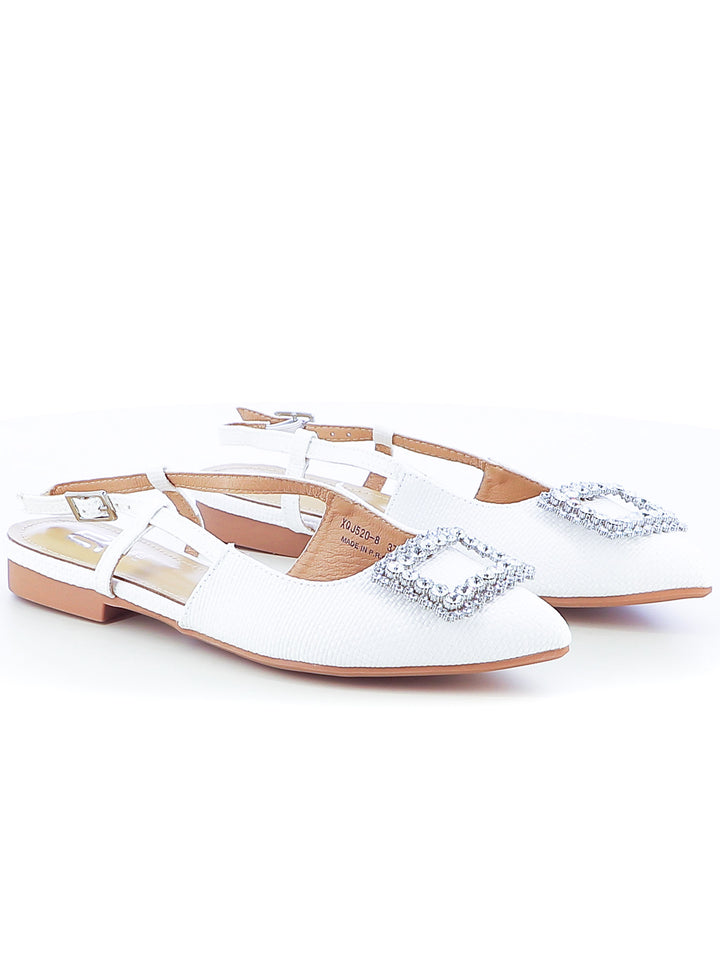 Décolleté slingback donna EVA RINALDI XQJ520-8 bianco | Costa Superstore