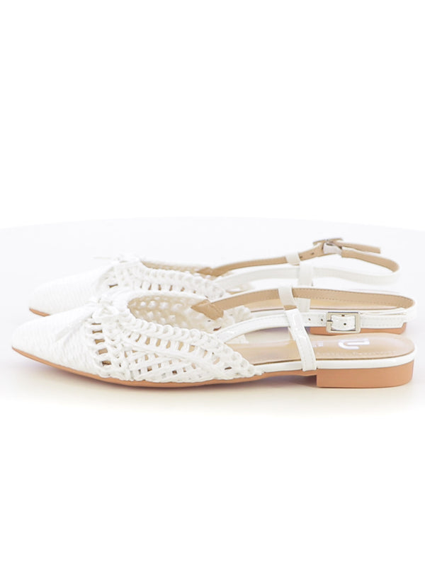 Ballerine slingback donna EVA RINALDI XYC8979-32 bianco | Costa Superstore