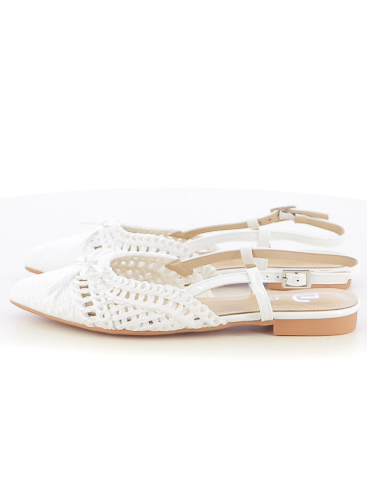 Ballerine slingback donna EVA RINALDI XYC8979-32 bianco | Costa Superstore