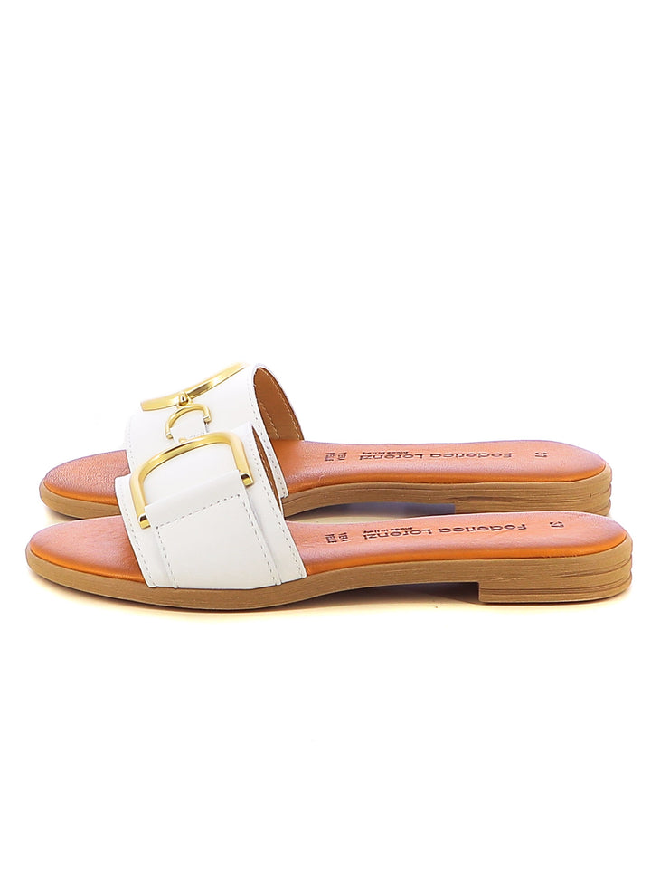 Ciabattine donna FEDERICA LORENZI 16288 bianco | Costa Superstore