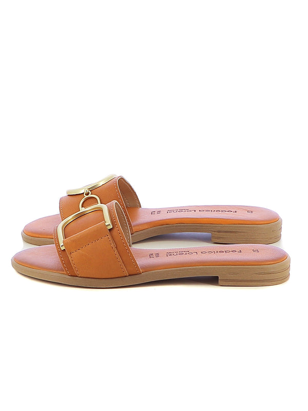 Ciabattine donna FEDERICA LORENZI 16288 cuoio | Costa Superstore