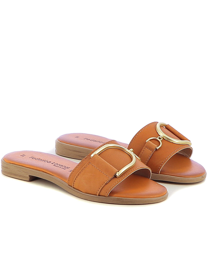 Ciabattine donna FEDERICA LORENZI 16288 cuoio | Costa Superstore
