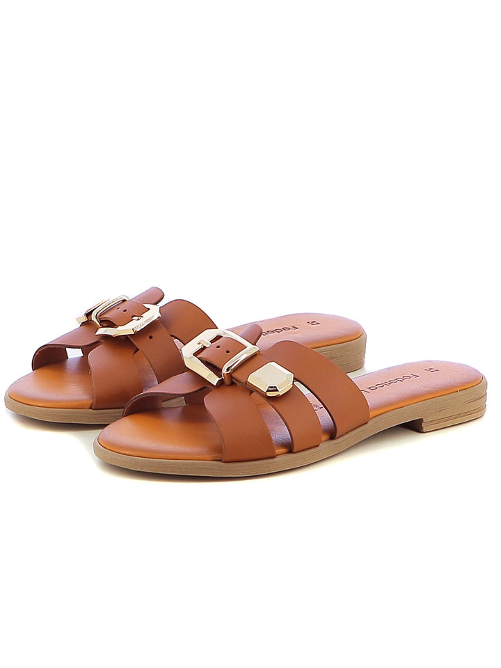 Ciabattine donna FEDERICA LORENZI 16291 cuoio | Costa Superstore