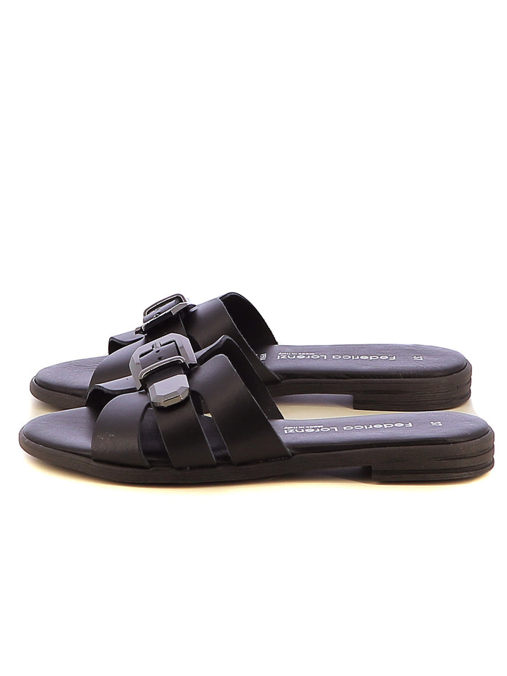Ciabattine donna FEDERICA LORENZI 16291 nero | Costa Superstore