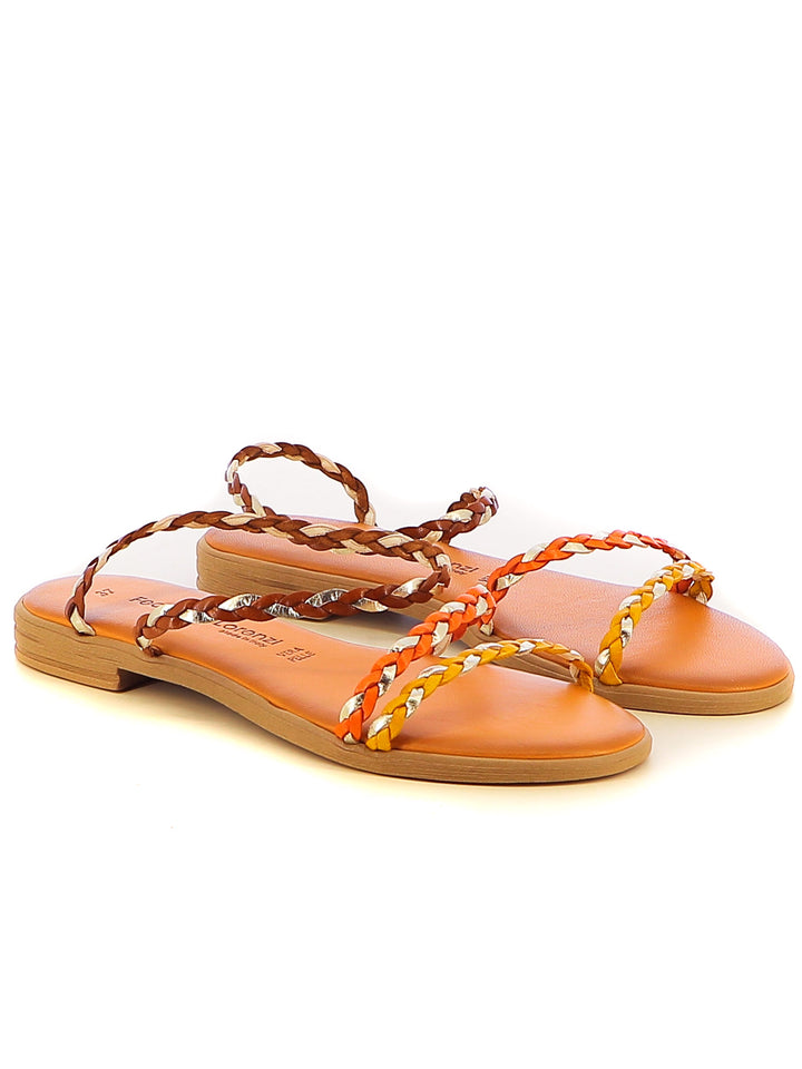 Sandali alla schiava donna FEDERICA LORENZI 16513 cuoio | Costa Superstore
