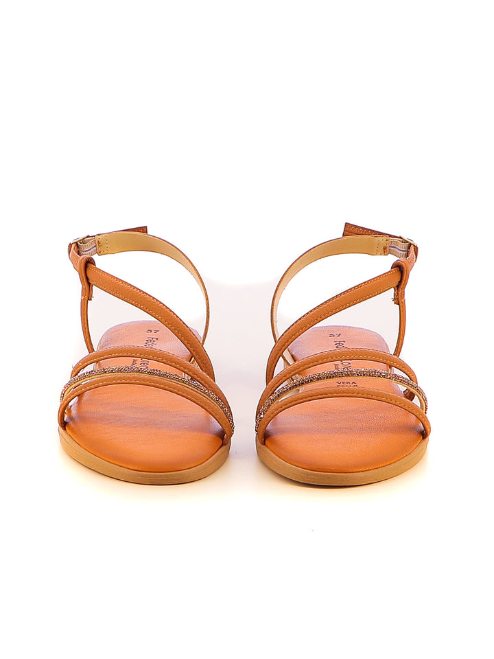 Sandali con cinturino donna FEDERICA LORENZI 16973 cuoio | Costa Superstore