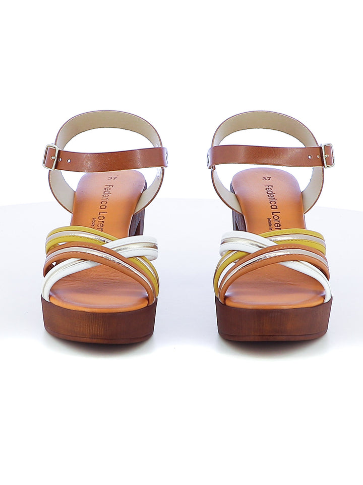Sandali con cinturino donna FEDERICA LORENZI 16976 cuoio | Costa Superstore