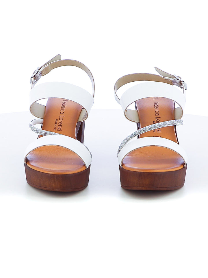 Sandali slingback donna FEDERICA LORENZI 16979-J1067 bianco | Costa Superstore