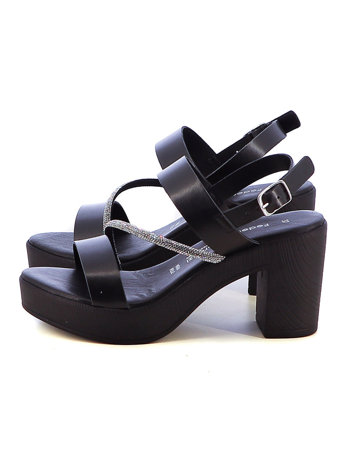 Sandali slingback donna FEDERICA LORENZI 16979-J1067 nero | Costa Superstore