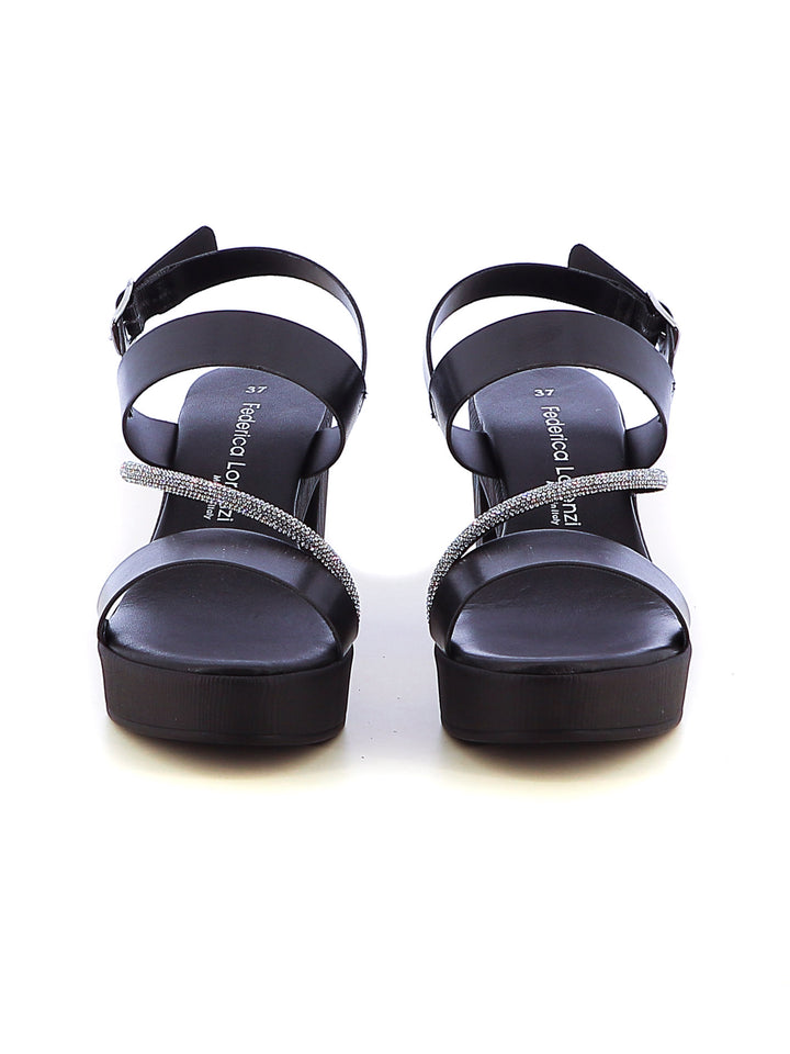 Sandali slingback donna FEDERICA LORENZI 16979-J1067 nero | Costa Superstore