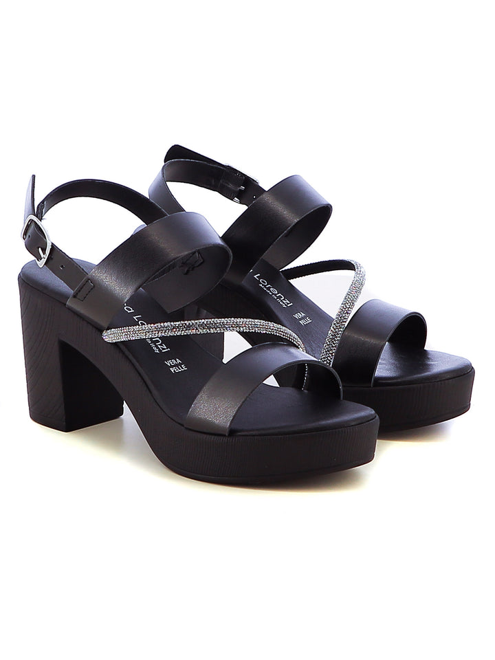 Sandali slingback donna FEDERICA LORENZI 16979-J1067 nero | Costa Superstore