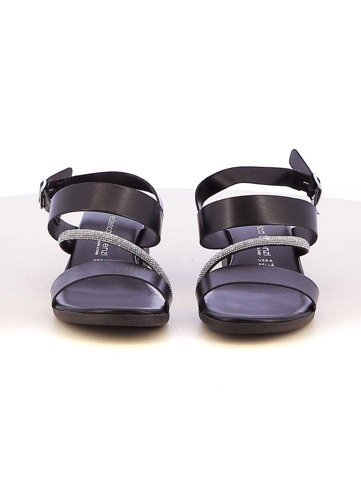 Sandali con cinturino donna FEDERICA LORENZI 16979 nero | Costa Superstore