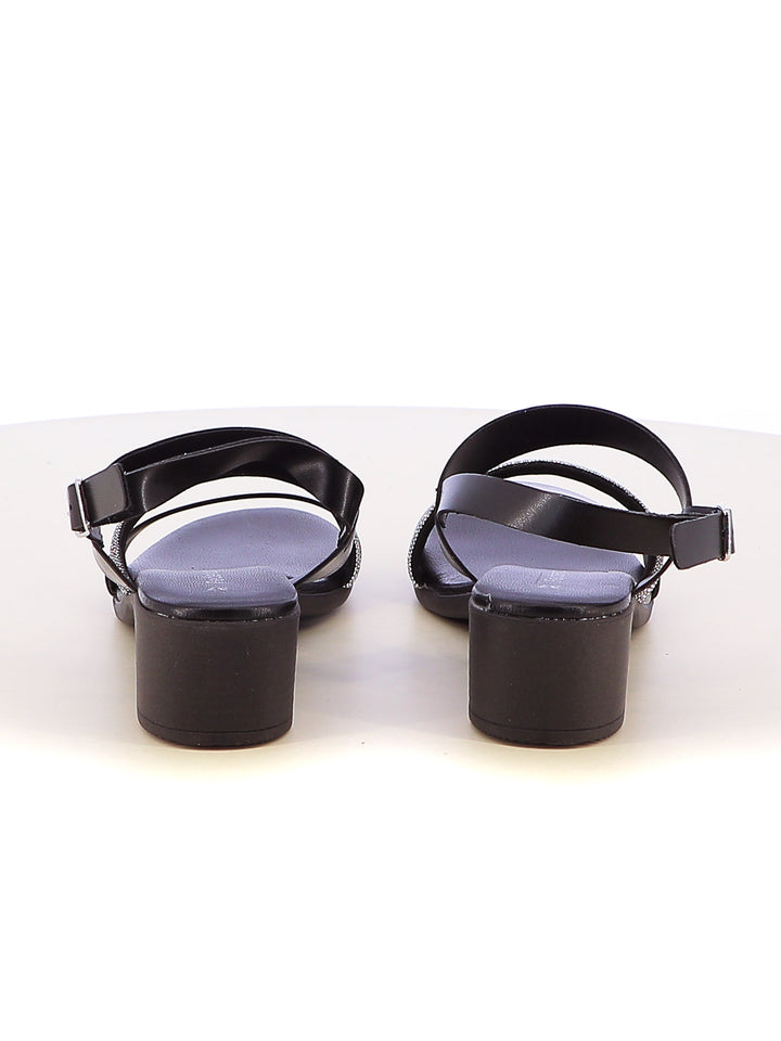 Sandali con cinturino donna FEDERICA LORENZI 16979 nero | Costa Superstore