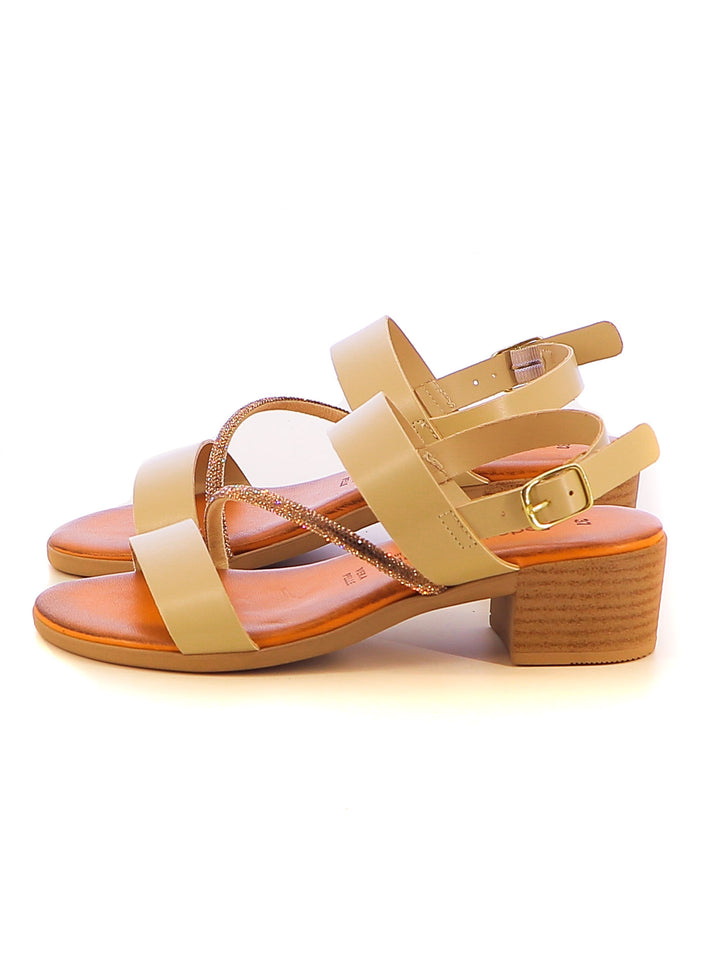 Sandali con cinturino donna FEDERICA LORENZI 16979 beige chiaro | Costa Superstore