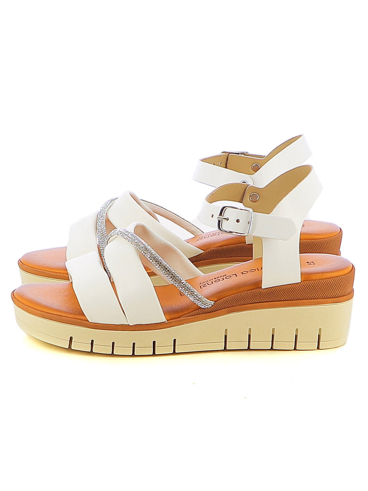 Sandali con cinturino donna FEDERICA LORENZI 16981 bianco | Costa Superstore