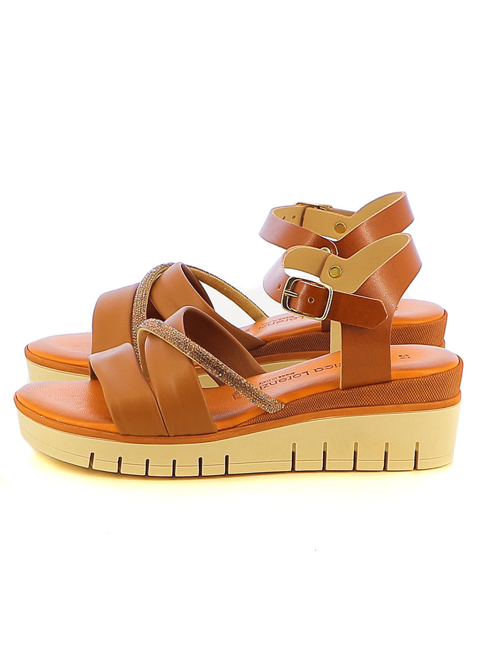 Sandali con cinturino donna FEDERICA LORENZI 16981 cuoio | Costa Superstore