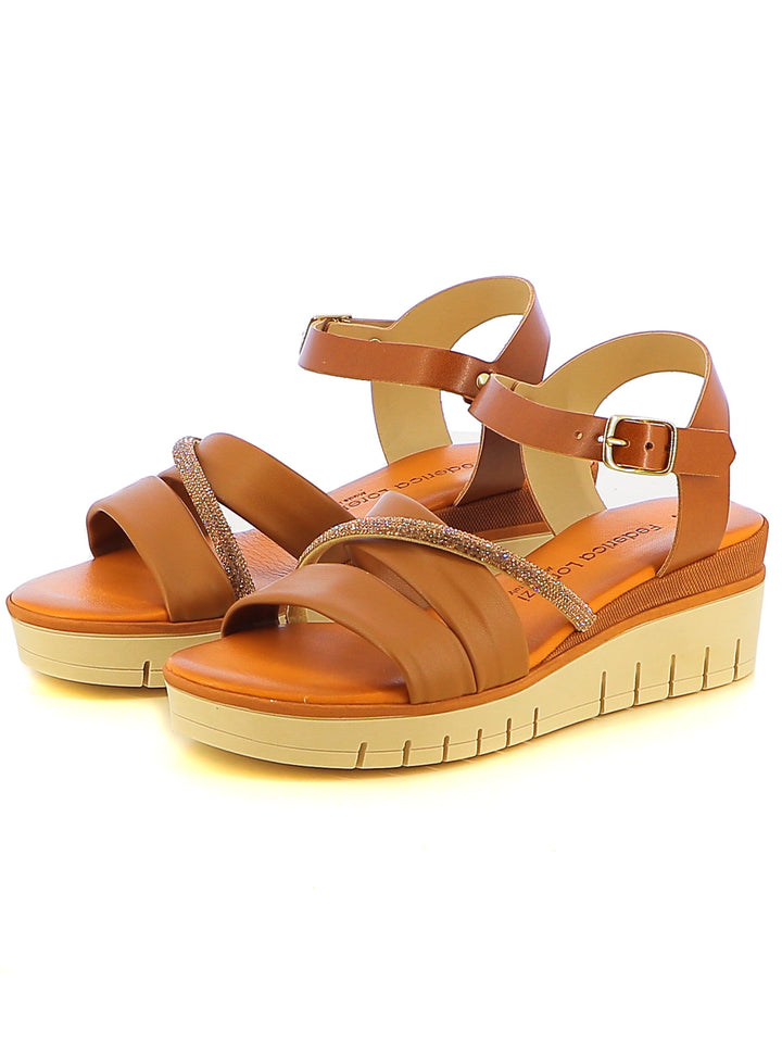 Sandali con cinturino donna FEDERICA LORENZI 16981 cuoio | Costa Superstore