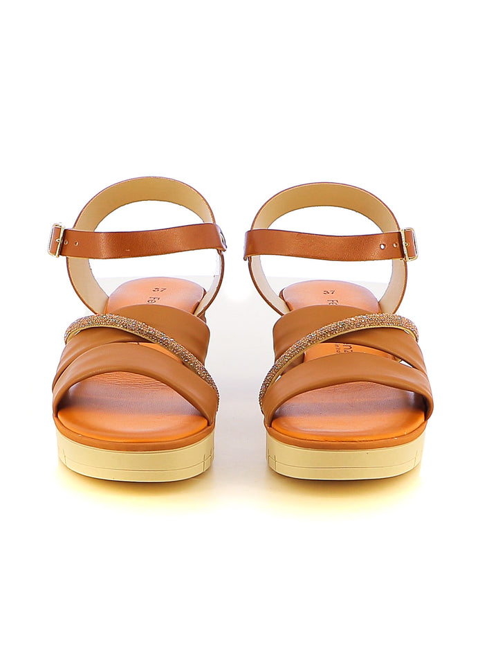 Sandali con cinturino donna FEDERICA LORENZI 16981 cuoio | Costa Superstore