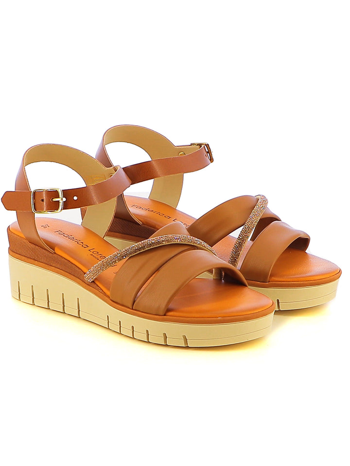Sandali con cinturino donna FEDERICA LORENZI 16981 cuoio | Costa Superstore