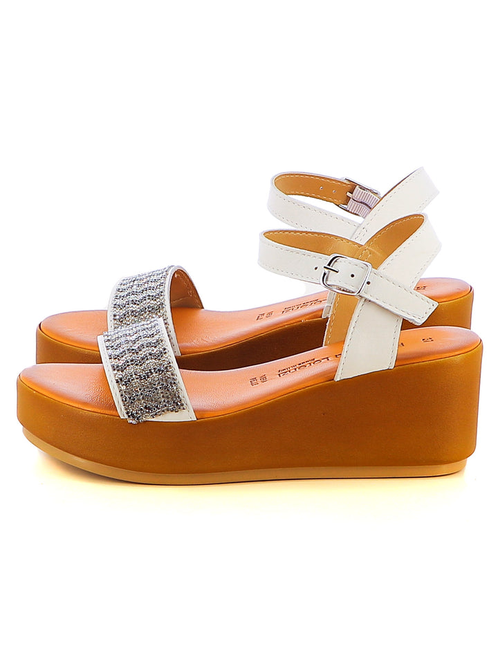 Sandali con cinturino donna FEDERICA LORENZI 16983 bianco | Costa Superstore