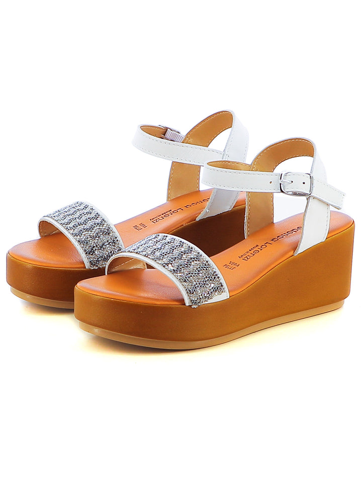 Sandali con cinturino donna FEDERICA LORENZI 16983 bianco | Costa Superstore