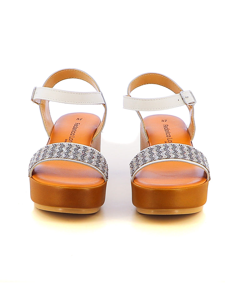 Sandali con cinturino donna FEDERICA LORENZI 16983 bianco | Costa Superstore
