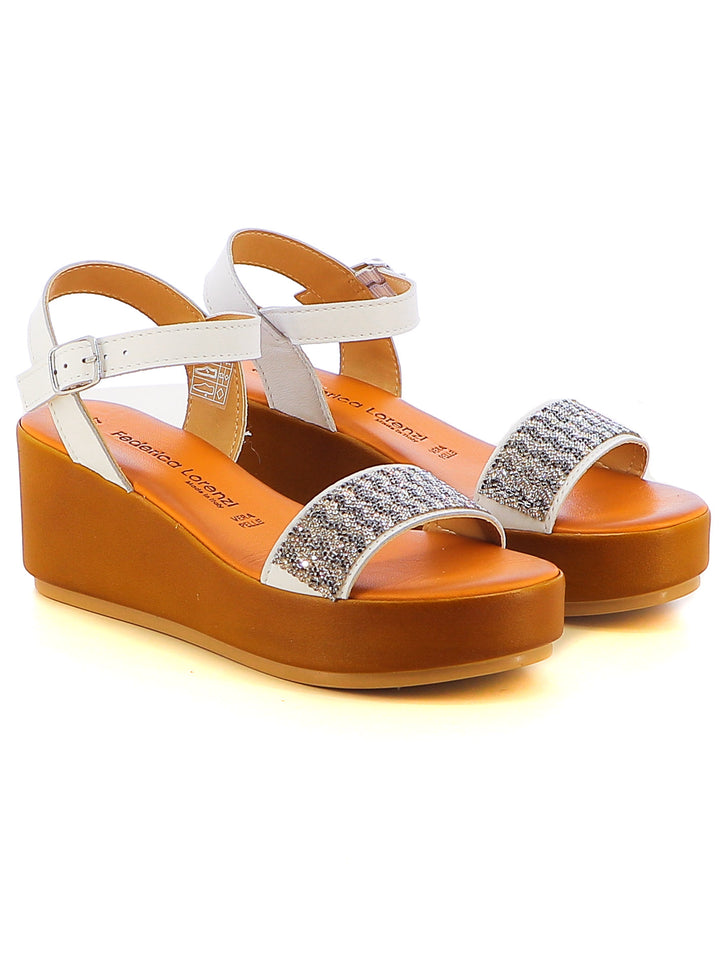 Sandali con cinturino donna FEDERICA LORENZI 16983 bianco | Costa Superstore