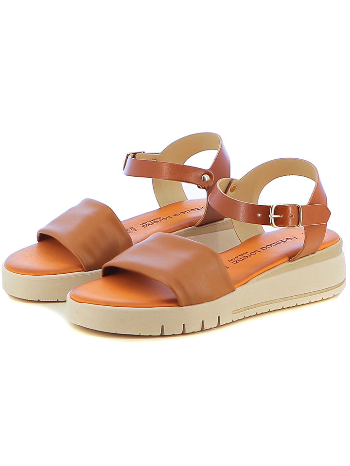 Sandali con cinturino donna FEDERICA LORENZI 16984 cuoio | Costa Superstore