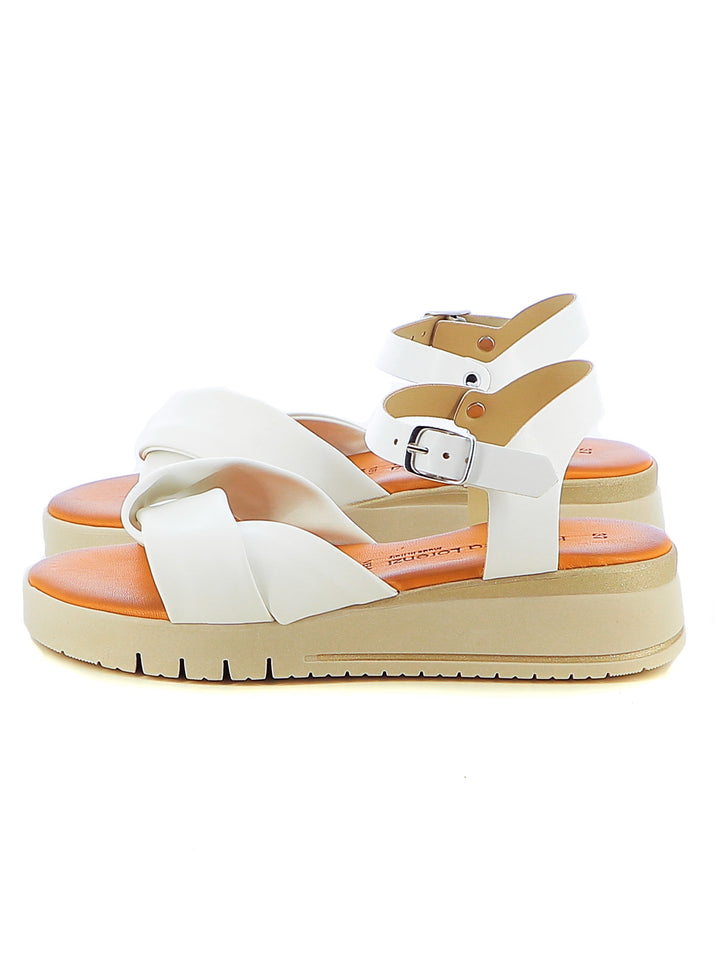 Sandali con cinturino donna FEDERICA LORENZI 16985 bianco | Costa Superstore