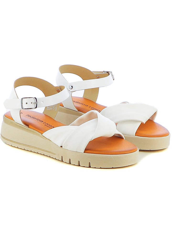 Sandali con cinturino donna FEDERICA LORENZI 16985 bianco | Costa Superstore