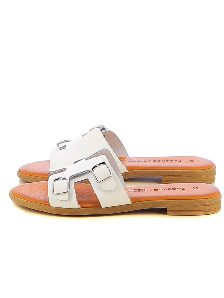 Ciabattine donna FEDERICA LORENZI 16989 bianco | Costa Superstore
