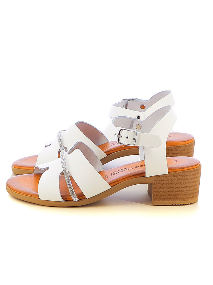 Sandali con cinturino donna FEDERICA LORENZI 16999 bianco | Costa Superstore