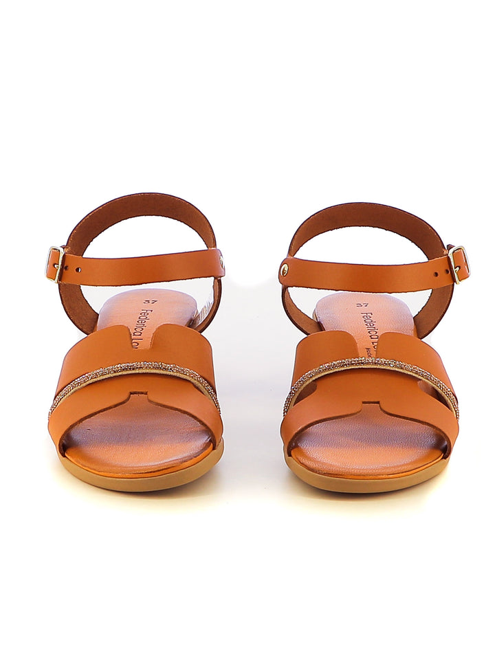 Sandali con cinturino donna FEDERICA LORENZI 16999 cuoio | Costa Superstore