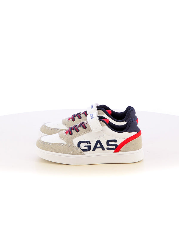 Sneakers con strappi bambino GAS GAK514121 bianco blu | Costa Superstore