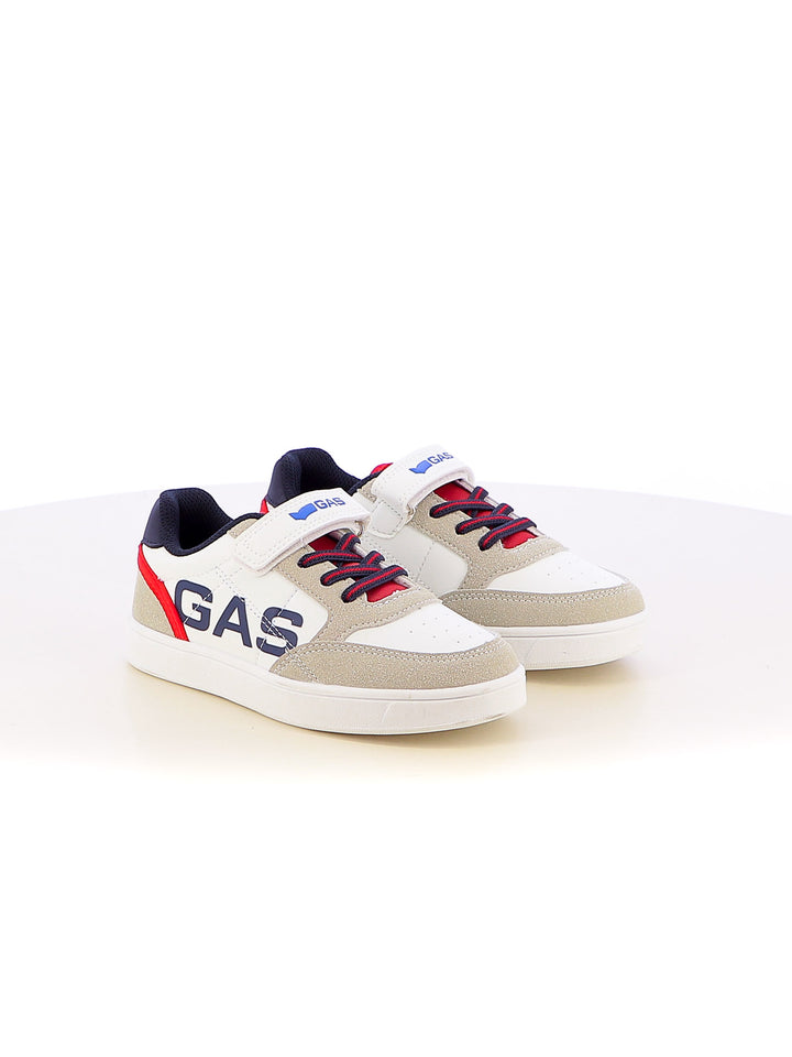 Sneakers con strappi bambino GAS GAK514121 bianco blu | Costa Superstore