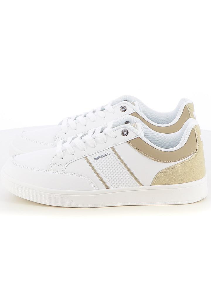 Sneakers stringate uomo GAS GAM514145 bianco rosa | Costa Superstore