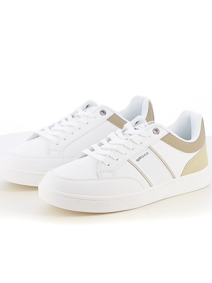Sneakers stringate uomo GAS GAM514145 bianco rosa | Costa Superstore