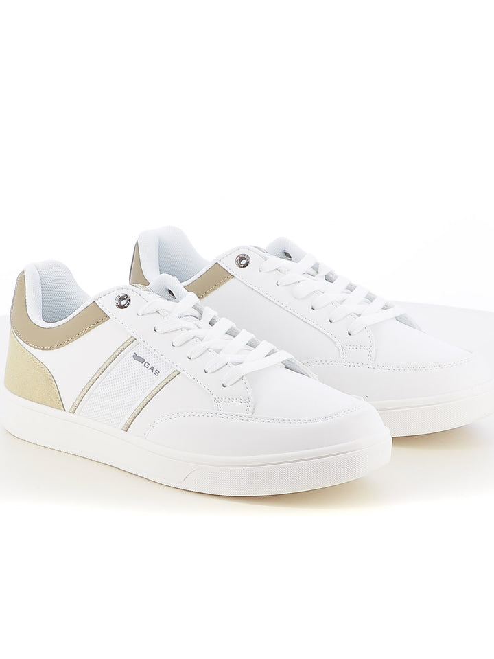 Sneakers stringate uomo GAS GAM514145 bianco rosa | Costa Superstore