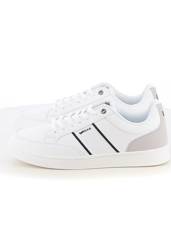 Sneakers stringate uomo GAS GAM514145 bianco blu | Costa Superstore